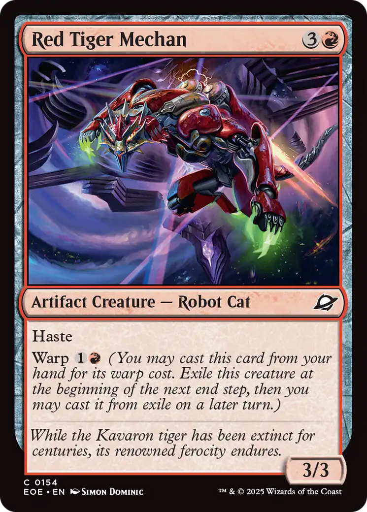 Red Tiger Mechan [Edge of Eternities] | PLUS EV GAMES 