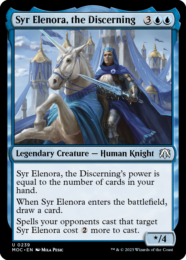 Syr Elenora, the Discerning [March of the Machine Commander] | PLUS EV GAMES 