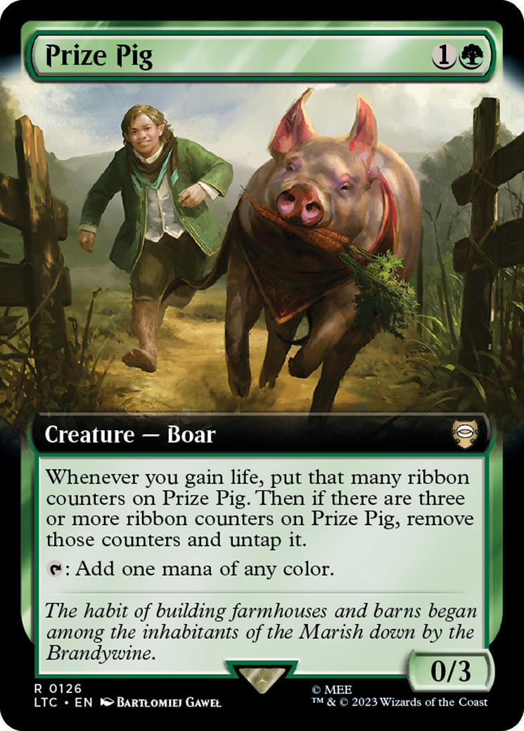 Prize Pig (Extended Art) [The Lord of the Rings: Tales of Middle-Earth Commander] | PLUS EV GAMES 