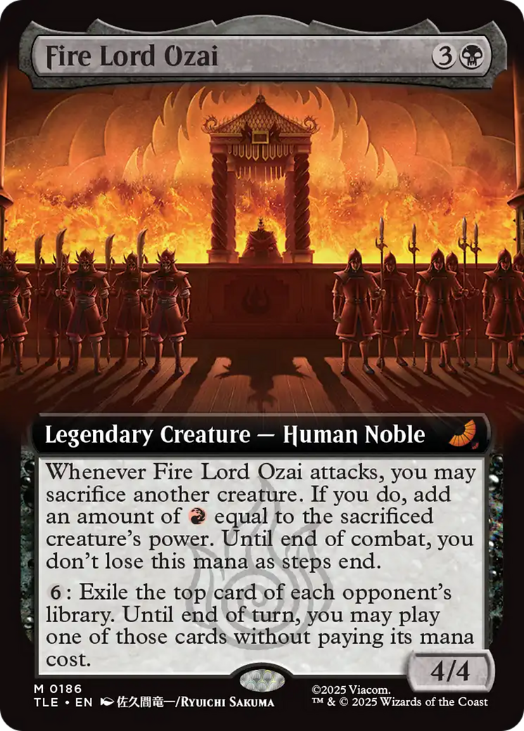 Fire Lord Ozai (Extended Art) [Avatar: The Last Airbender: Eternal-Legal] | PLUS EV GAMES 