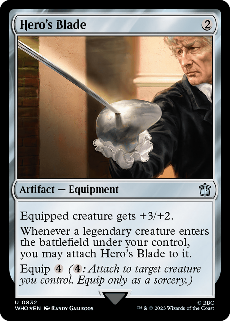 Hero's Blade (Surge Foil) [Doctor Who] | PLUS EV GAMES 