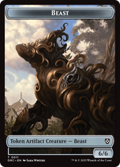 Beast (0010) // Beast (0011) Double-Sided Token [Aetherdrift Commander] | PLUS EV GAMES 