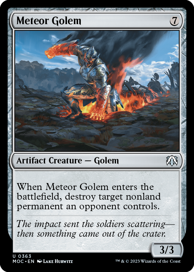 Meteor Golem [March of the Machine Commander] | PLUS EV GAMES 