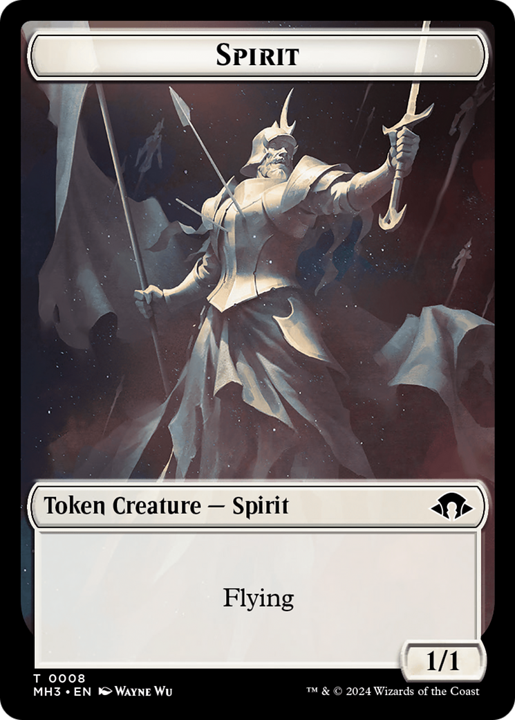 Spirit Token (0008) [Modern Horizons 3 Tokens] | PLUS EV GAMES 