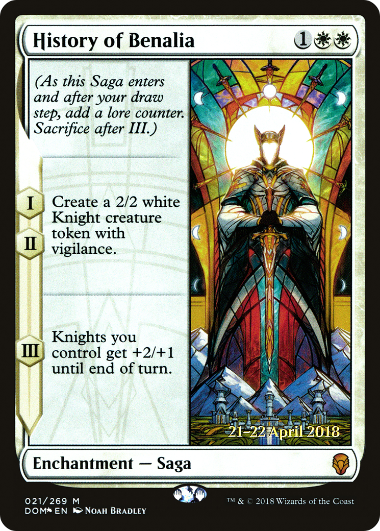 History of Benalia  [Dominaria Prerelease Promos]