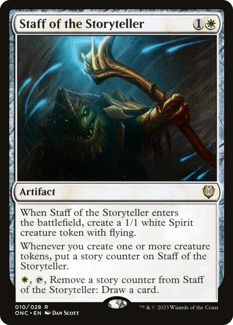 Staff of the Storyteller [Phyrexia: All Will Be One Commander] | PLUS EV GAMES 