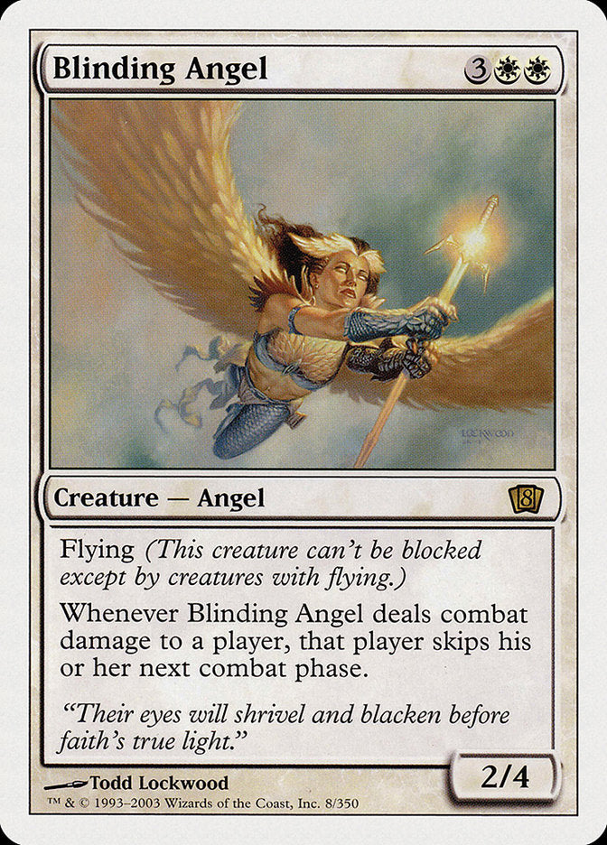 Blinding Angel (8th Edition) [Oversize Cards] | PLUS EV GAMES 