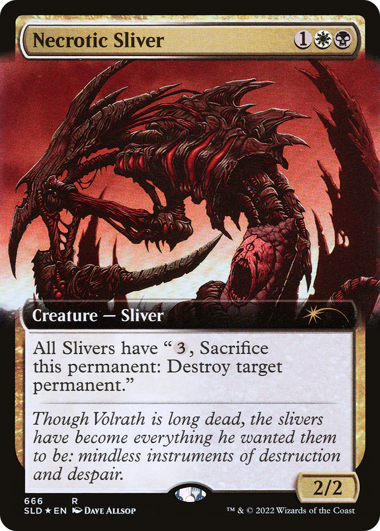 Necrotic Sliver (Extended Art) [Secret Lair Drop Promos] | PLUS EV GAMES 