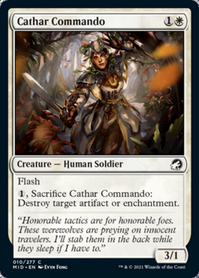 Cathar Commando [Innistrad: Midnight Hunt] | PLUS EV GAMES 