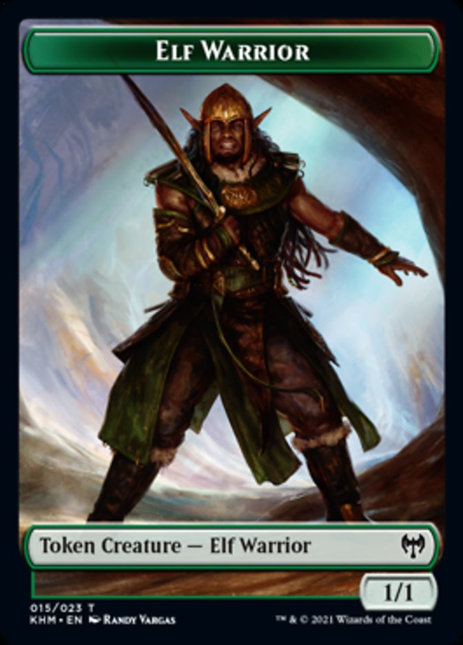 Elf Warrior Token [Kaldheim Tokens] | PLUS EV GAMES 