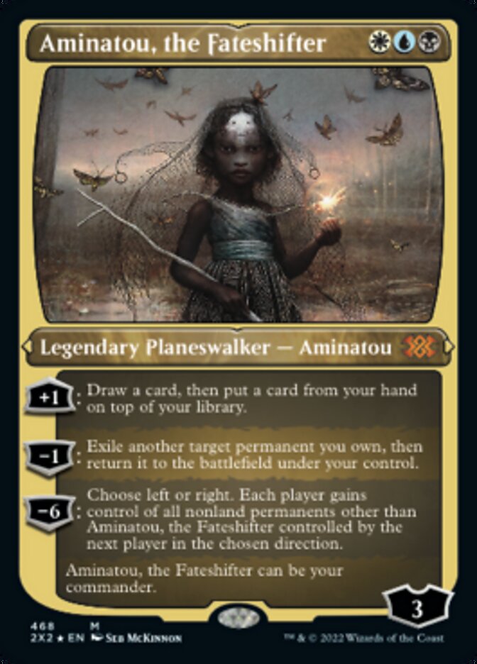 Aminatou, the Fateshifter (Foil Etched) [Double Masters 2022] | PLUS EV GAMES 