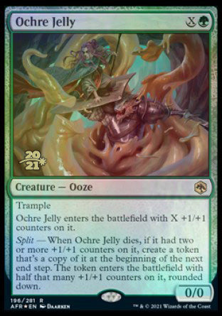 Ochre Jelly [Dungeons & Dragons: Adventures in the Forgotten Realms Prerelease Promos] | PLUS EV GAMES 