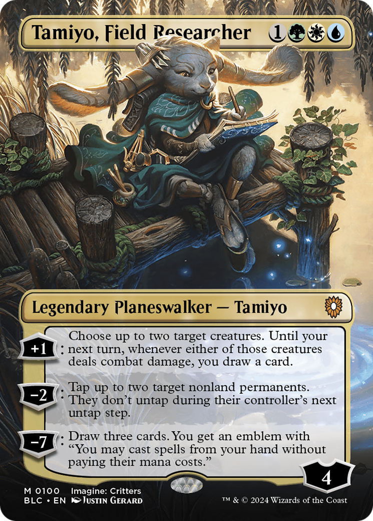 Tamiyo, Field Researcher (Borderless) [Bloomburrow Commander] | PLUS EV GAMES 