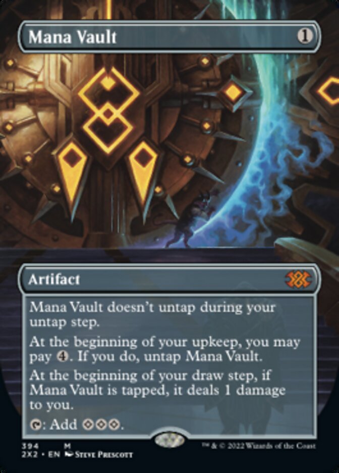 Mana Vault (Borderless Alternate Art) [Double Masters 2022] | PLUS EV GAMES 