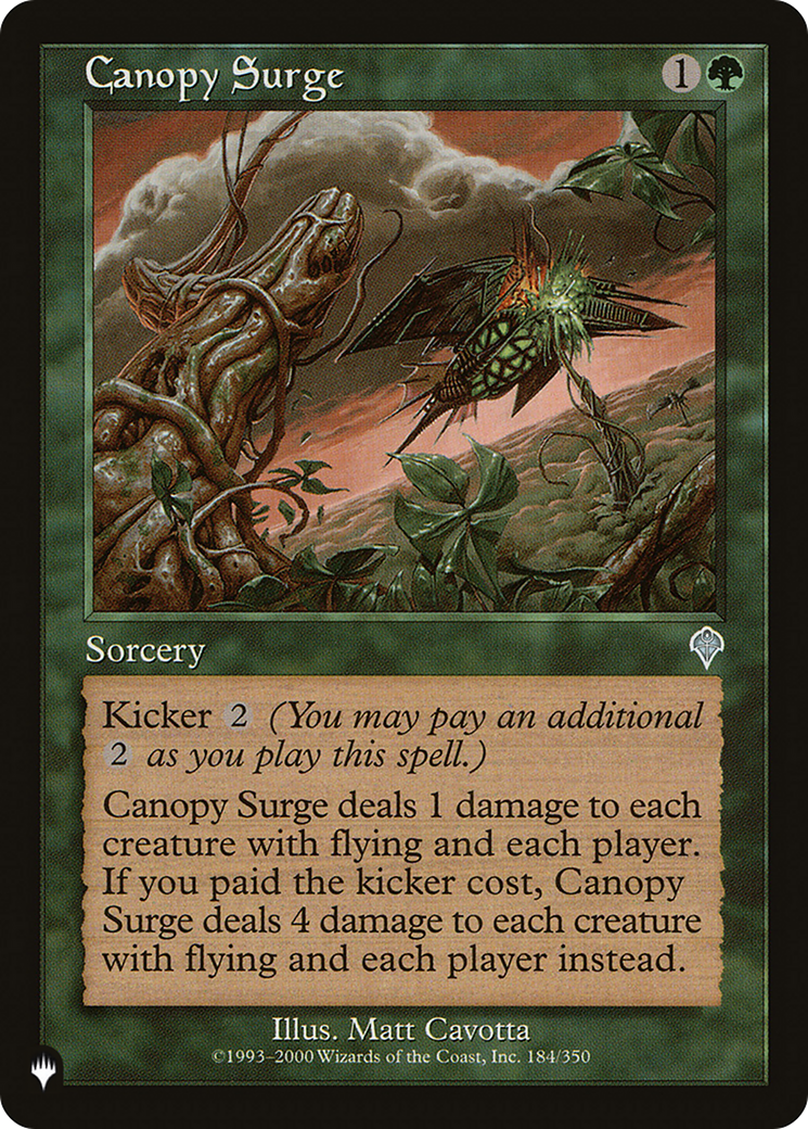 Canopy Surge [The List] | PLUS EV GAMES 