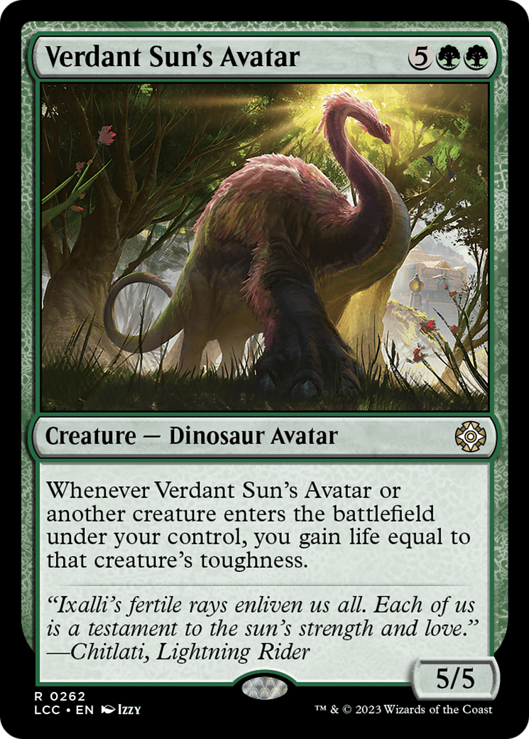 Verdant Sun's Avatar [The Lost Caverns of Ixalan Commander] | PLUS EV GAMES 