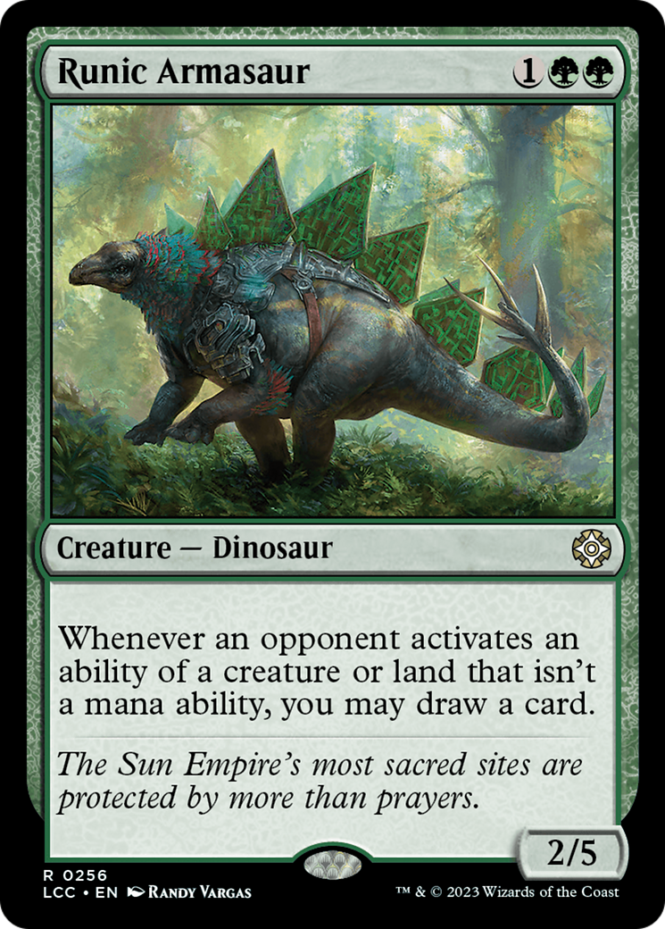 Runic Armasaur [The Lost Caverns of Ixalan Commander] | PLUS EV GAMES 