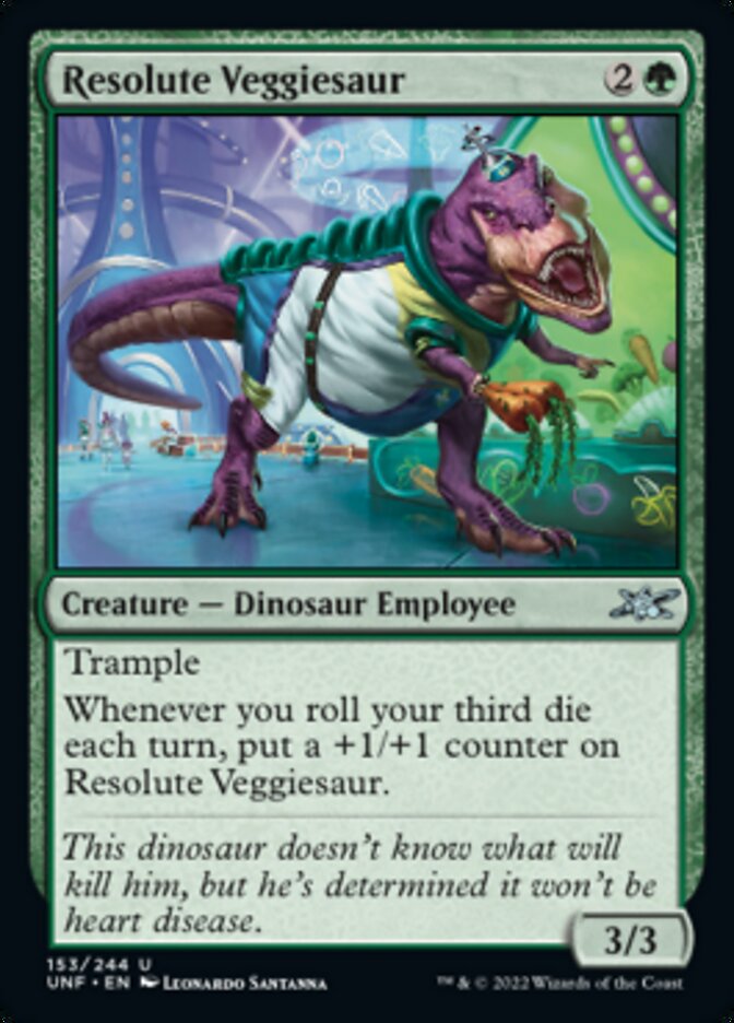 Resolute Veggiesaur [Unfinity] | PLUS EV GAMES 