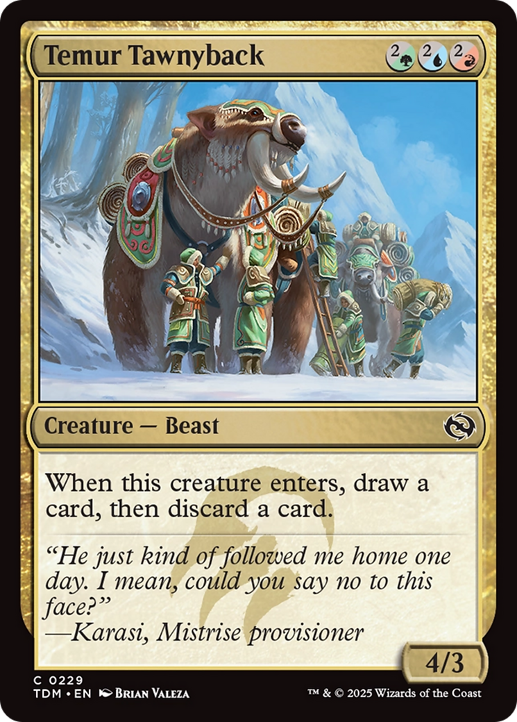 Temur Tawnyback [Tarkir: Dragonstorm] | PLUS EV GAMES 