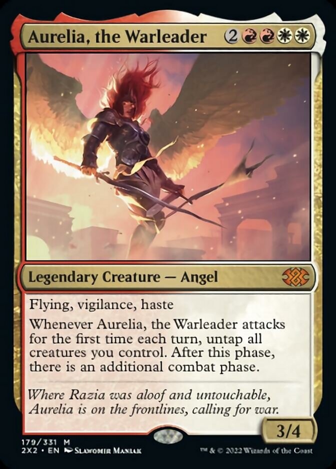 Aurelia, the Warleader [Double Masters 2022] | PLUS EV GAMES 