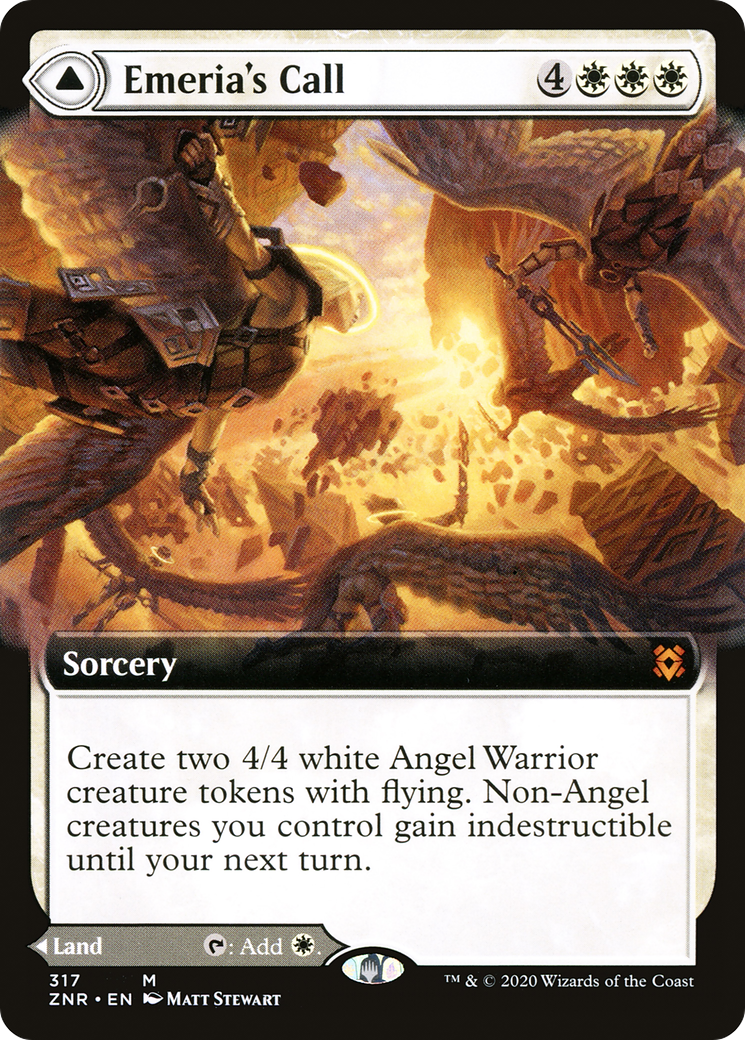 Emeria's Call // Emeria, Shattered Skyclave (Extended) [Zendikar Rising Extended Art]