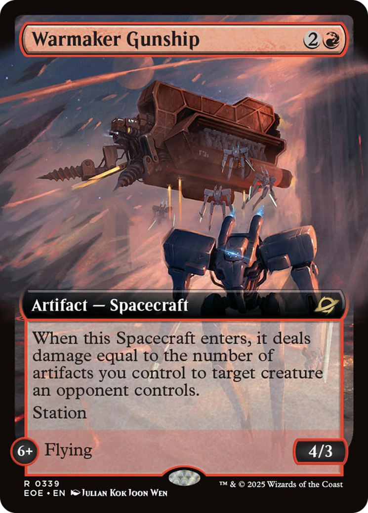 Warmaker Gunship (Extended Art) [Edge of Eternities] | PLUS EV GAMES 