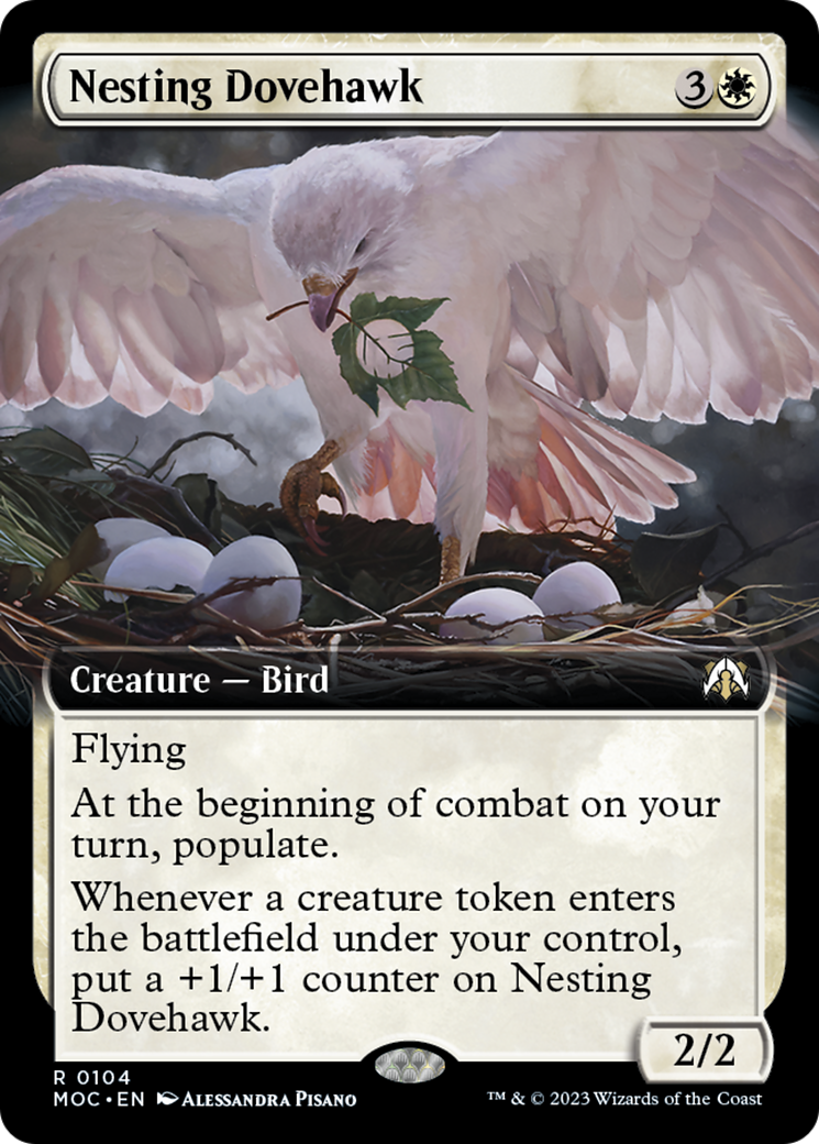 Nesting Dovehawk (Extended Art) [March of the Machine Commander] | PLUS EV GAMES 