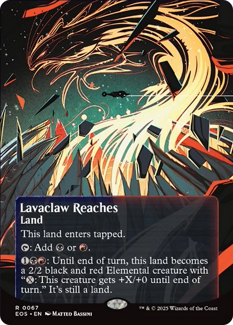 Lavaclaw Reaches (0067) (Borderless) [Edge of Eternities: Stellar Sights] | PLUS EV GAMES 