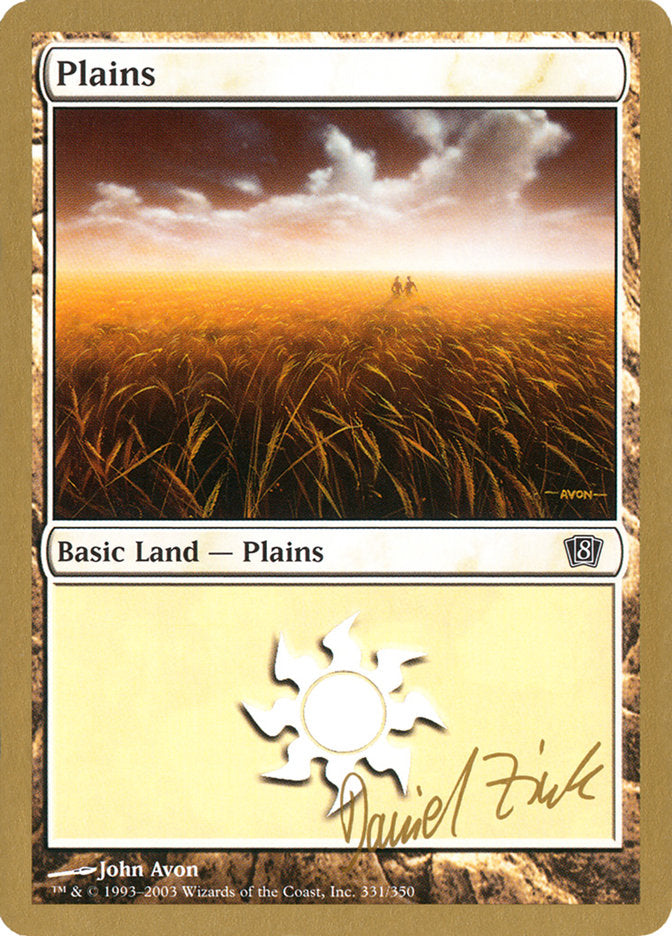 Plains (dz331) (Daniel Zink) [World Championship Decks 2003] | PLUS EV GAMES 