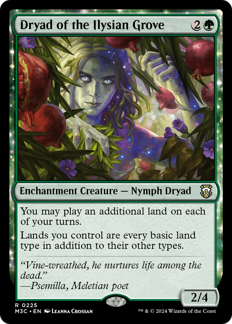 Dryad of the Ilysian Grove (Ripple Foil) [Modern Horizons 3 Commander] | PLUS EV GAMES 