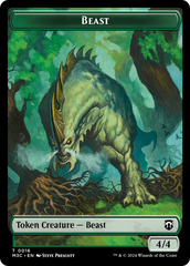 Beast (0016) // Copy Double-Sided Token [Modern Horizons 3 Commander Tokens] | PLUS EV GAMES 