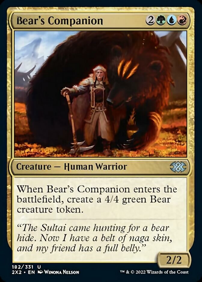 Bear's Companion [Double Masters 2022] | PLUS EV GAMES 