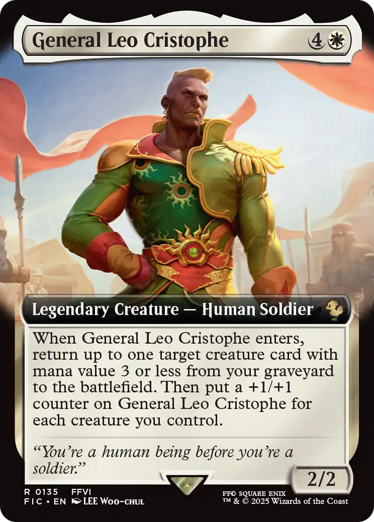 General Leo Cristophe (Extended Art) [FINAL FANTASY Commander] | PLUS EV GAMES 