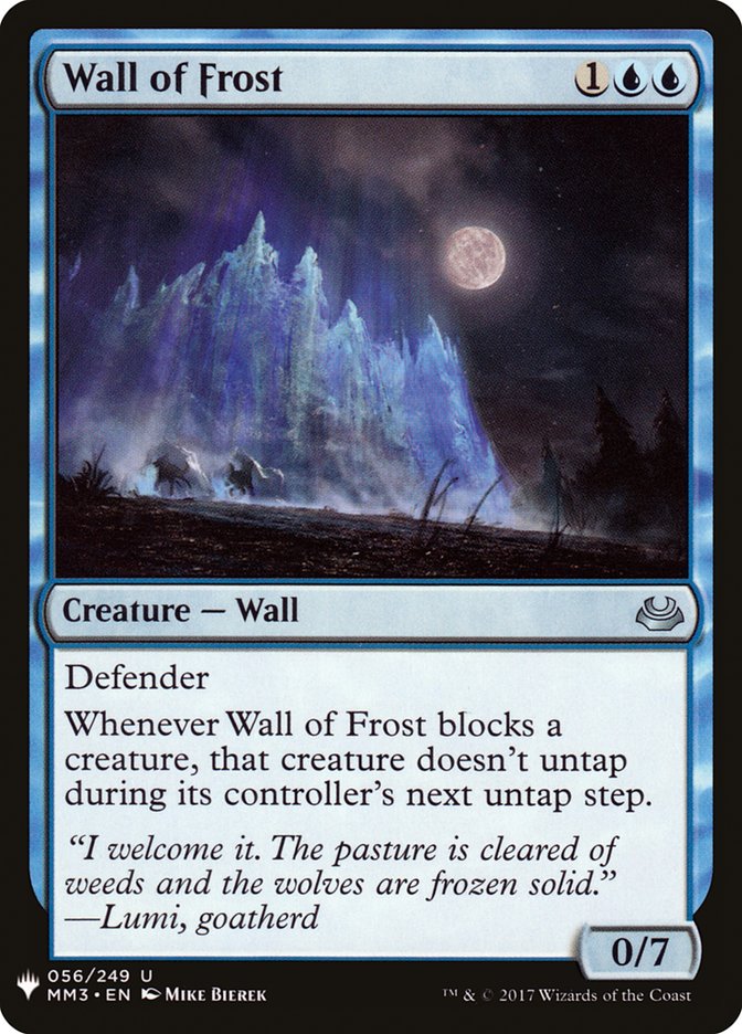 Wall of Frost [Mystery Booster] | PLUS EV GAMES 