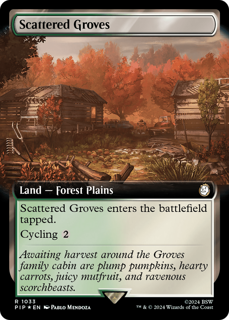 Scattered Groves (Extended Art) (Surge Foil) [Fallout] | PLUS EV GAMES 