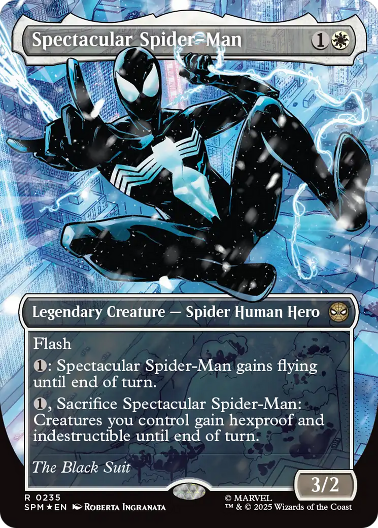 Spectacular Spider-Man (0235) (Borderless) (Textured Foil) [Marvel's Spider-Man] | PLUS EV GAMES 