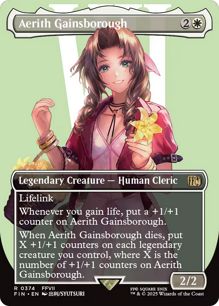 Aerith Gainsborough (Borderless) [FINAL FANTASY] | PLUS EV GAMES 