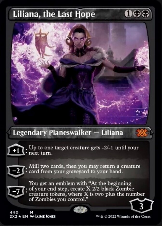 Liliana, the Last Hope (Foil Etched) [Double Masters 2022] | PLUS EV GAMES 