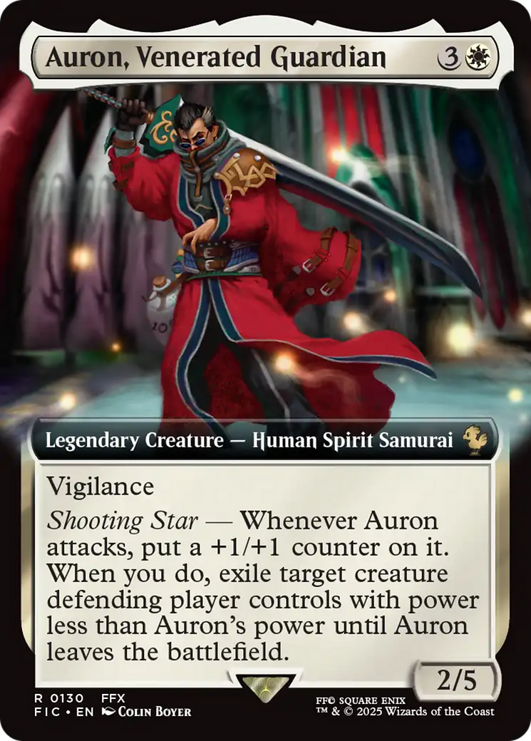 Auron, Venerated Guardian (Extended Art) [FINAL FANTASY Commander] | PLUS EV GAMES 