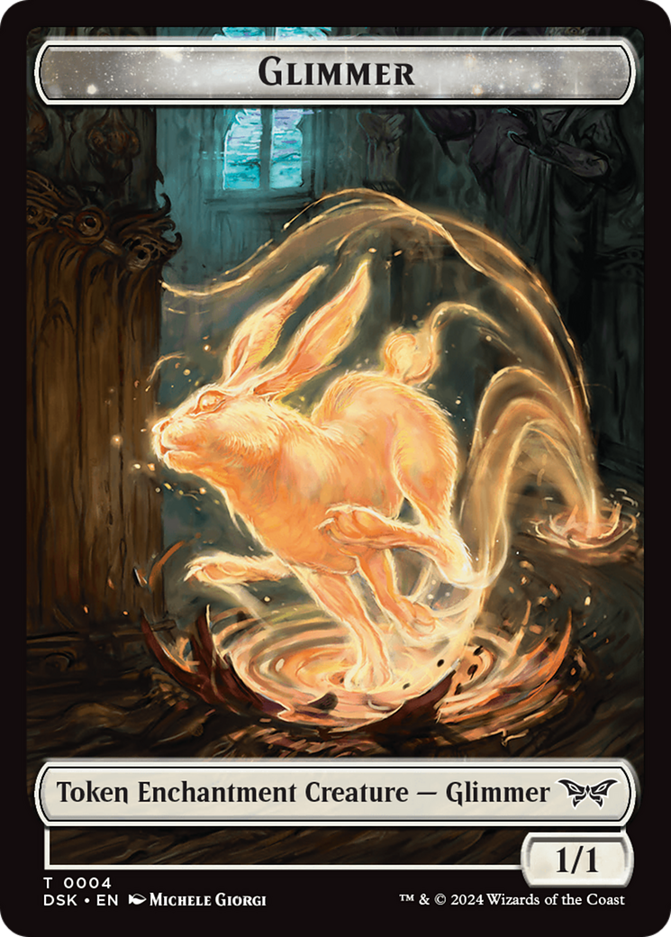 Glimmer Token [Duskmourn: House of Horror Tokens] | PLUS EV GAMES 