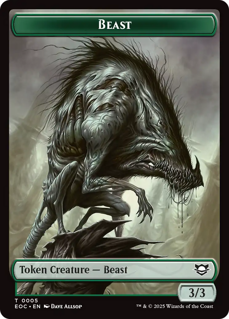 Clue // Beast (0005) Double-Sided Token [Edge of Eternities Commander Tokens] | PLUS EV GAMES 