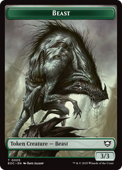 Clue // Beast (0005) Double-Sided Token [Edge of Eternities Commander Tokens] | PLUS EV GAMES 