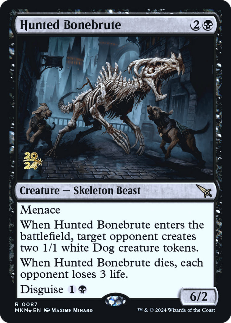 Hunted Bonebrute [Murders at Karlov Manor Prerelease Promos] | PLUS EV GAMES 