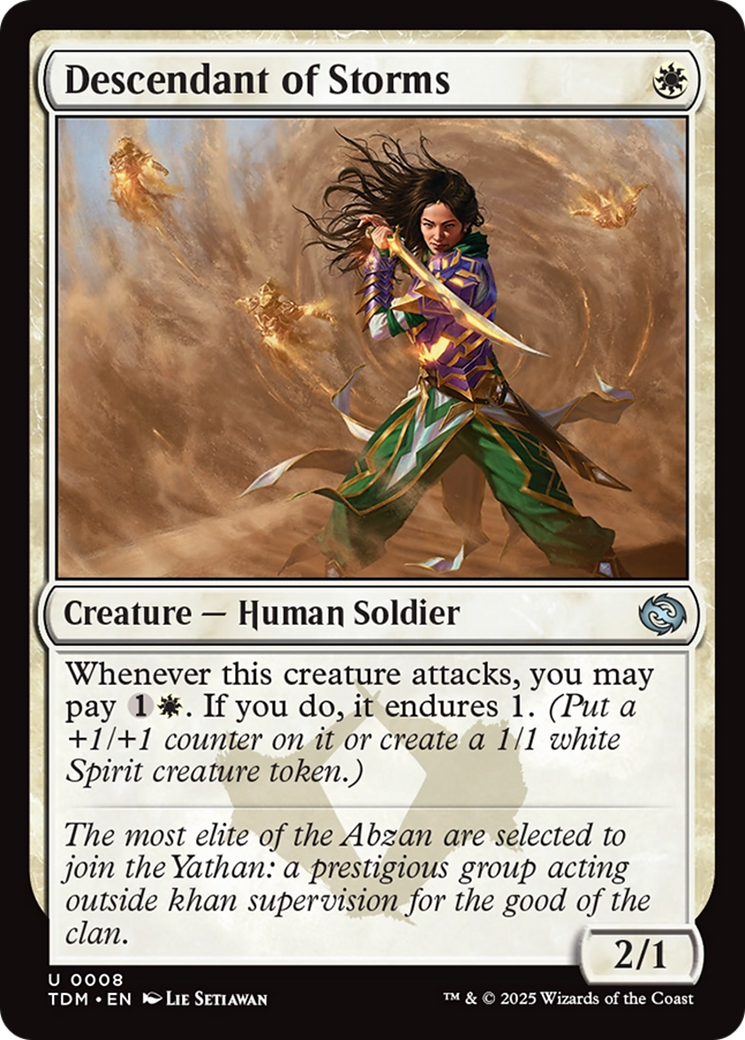 Descendant of Storms [Tarkir: Dragonstorm] | PLUS EV GAMES 