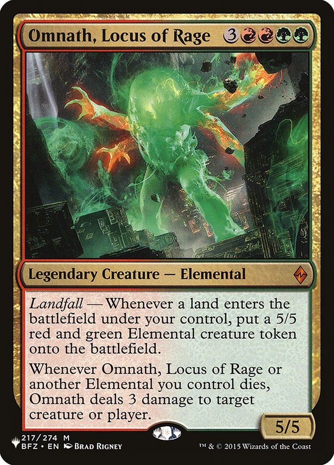 Omnath, Locus of Rage [The List] | PLUS EV GAMES 