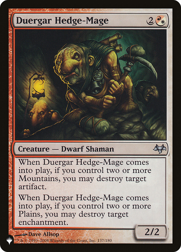 Duergar Hedge-Mage [The List] | PLUS EV GAMES 