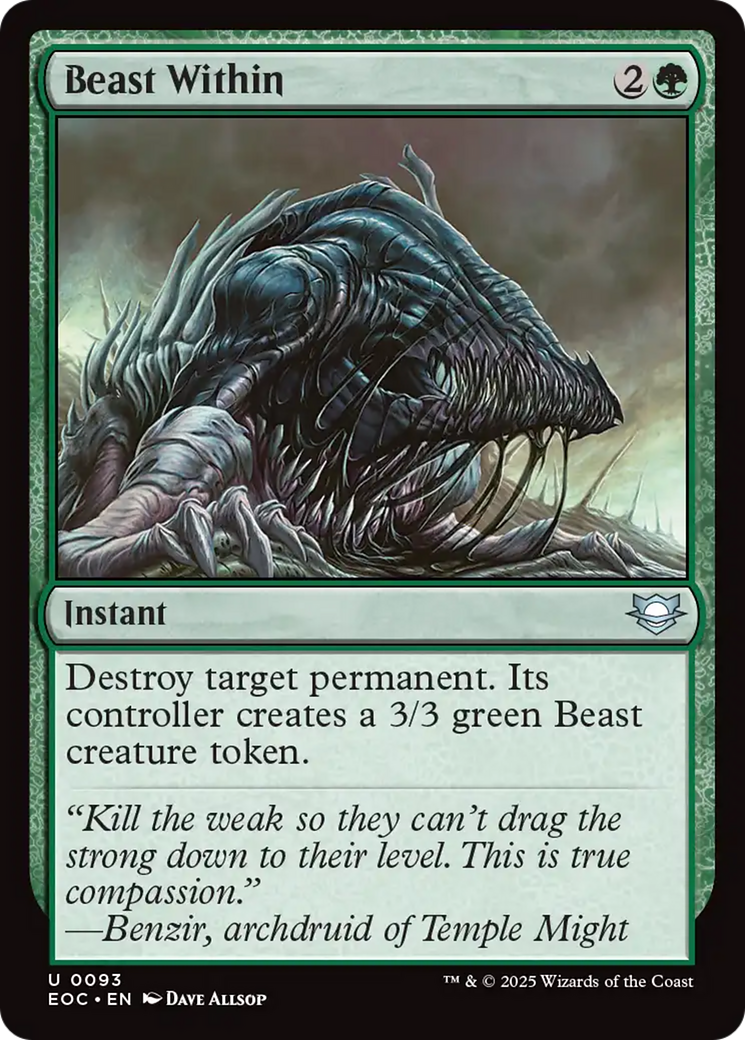 Beast Within [Edge of Eternities Commander] | PLUS EV GAMES 