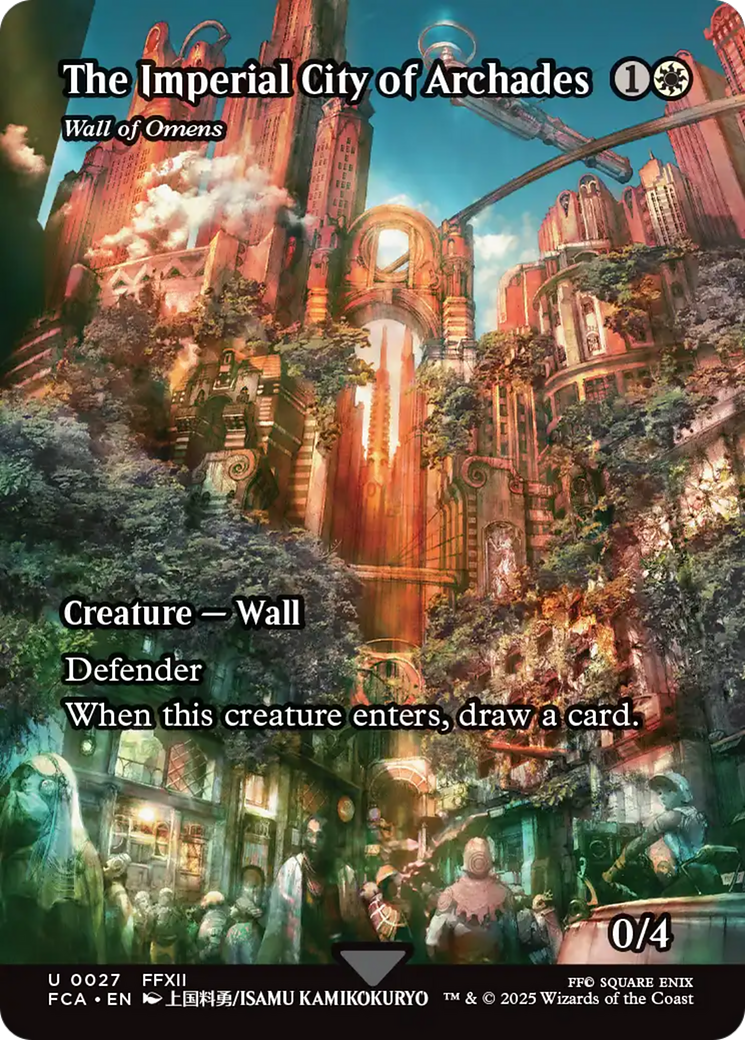 Wall of Omens - The Imperial City of Archades (Showcase) [FINAL FANTASY : Through the Ages] | PLUS EV GAMES 