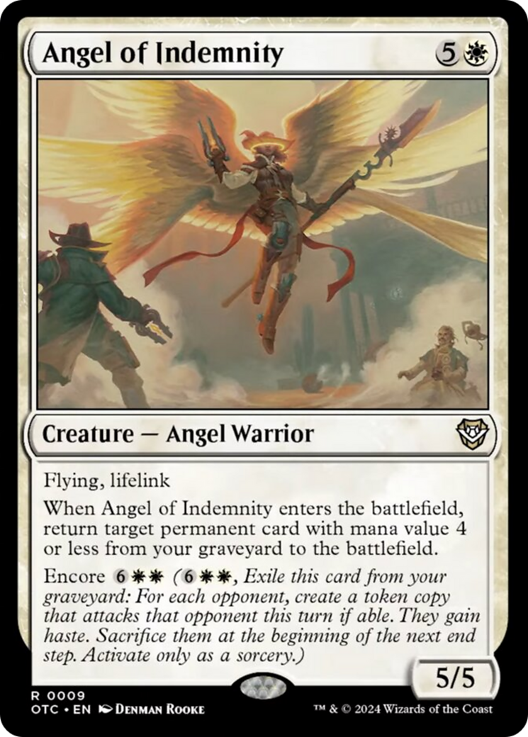 Angel of Indemnity [Outlaws of Thunder Junction Commander] | PLUS EV GAMES 
