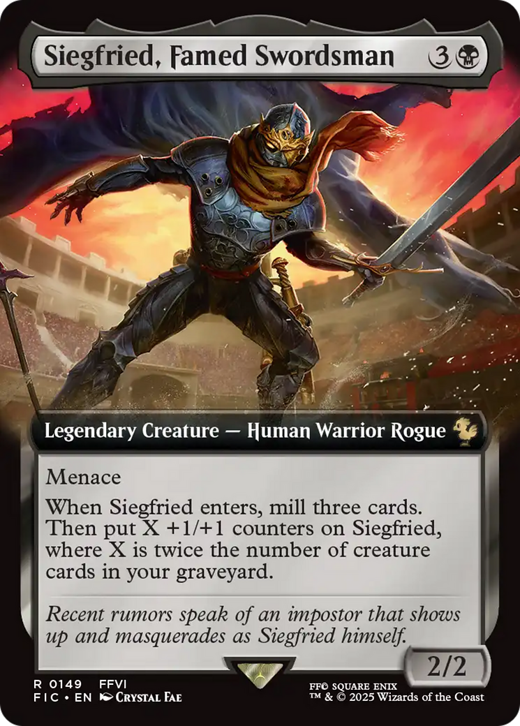 Siegfried, Famed Swordsman (Extended Art) [FINAL FANTASY Commander] | PLUS EV GAMES 